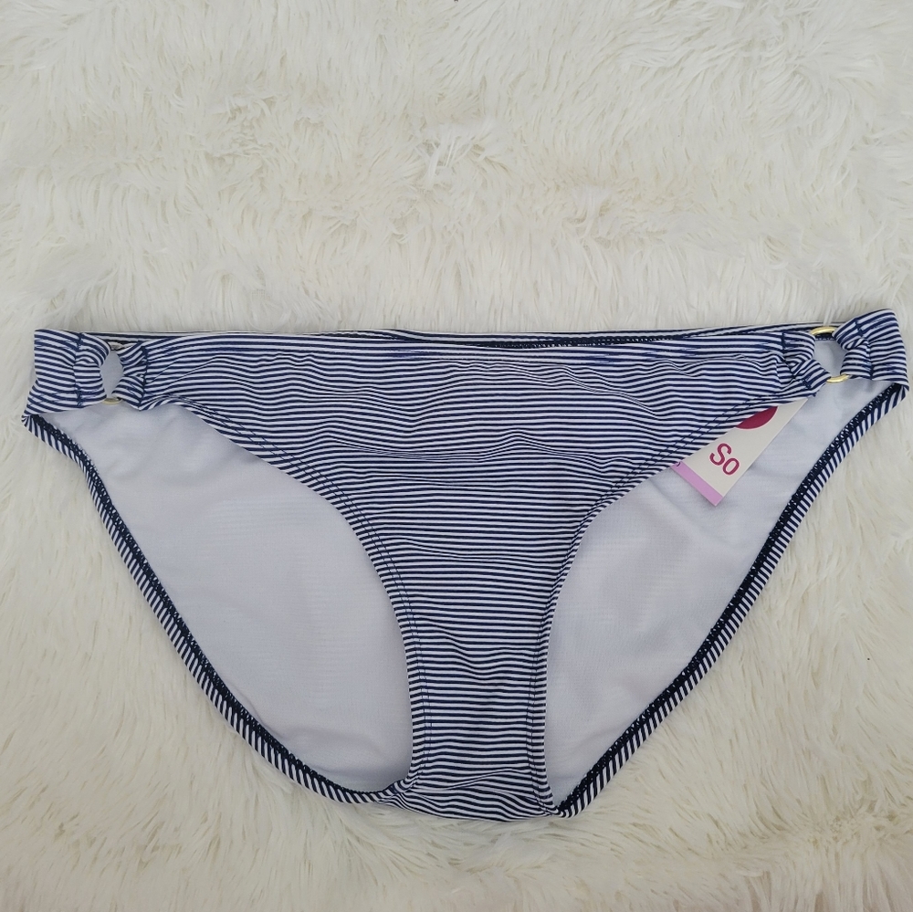 SO Striped Bikini Bottoms